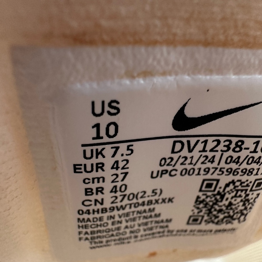 Nike Motiva Walking Athletic Shoes Pale Ivory/Pink Womens 10 - Picture 9 of 14